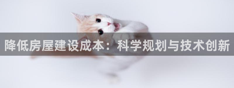 意昂集团官网：降低房屋建设成本：科学规划与技术创新