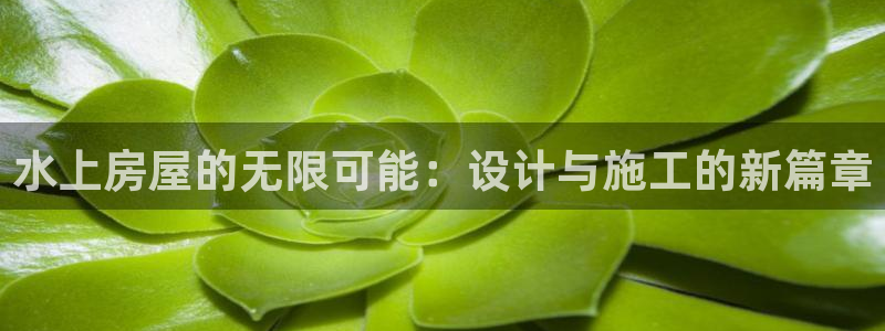 意昂体育3平台假的吗是真的吗吗：水上房屋的无限可能：设计与施工的新篇章