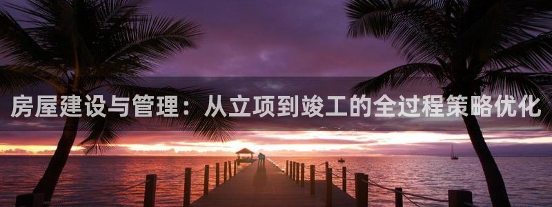 意昂体育3：房屋建设与管理：从立项到竣工的全过程策略优化