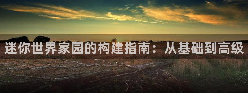 意昂3娱乐40996：迷你世界家园的构建指南：从基础到高级