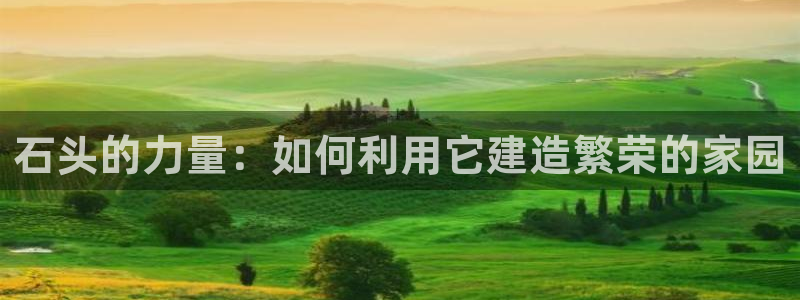 意昂体育3招商电话：石头的力量：如何利用它建造繁荣的家园