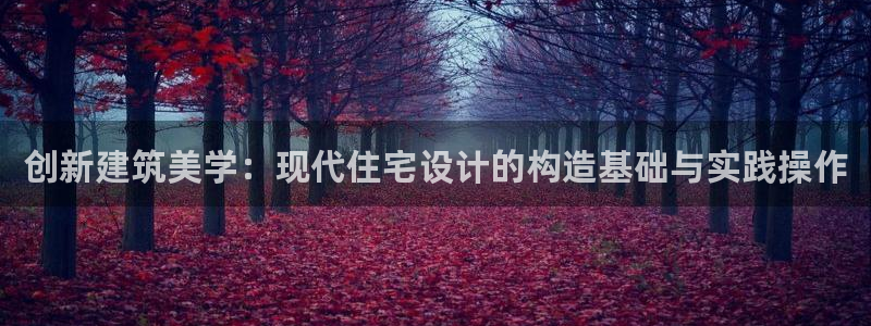 意昂体育3平台是正规平台吗安全吗：创新建筑美学：现代住宅设计的构造基础与实践操作