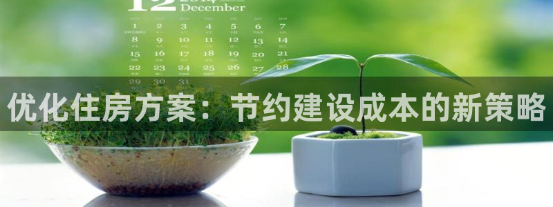意昂3娱乐首页官网下载：优化住房方案：节约建设成本的新策略