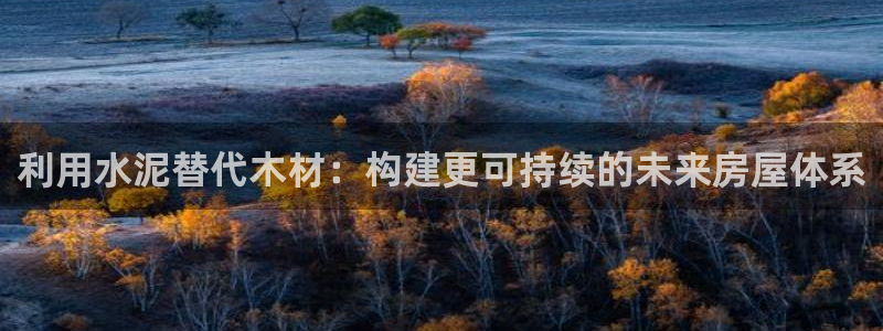 意昂3集团官网网址：利用水泥替代木材：构建更可持续的未来房屋体系