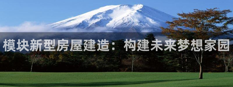 意昂3娱乐网站：模块新型房屋建造：构建未来梦想家园