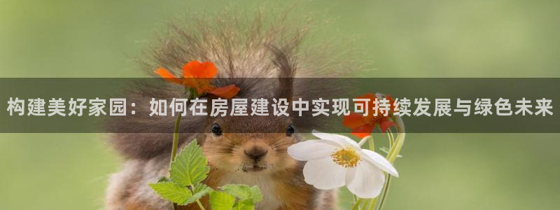 意昂体育3平台注册流程图：构建美好家园：如何在房屋建设中实现可持续发展与绿色未来