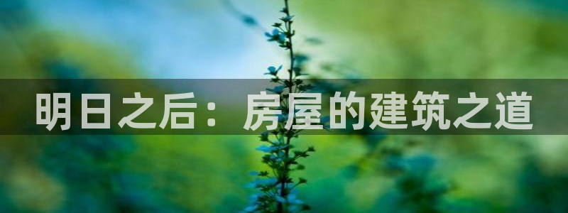 意昂体育3娱乐：明日之后：房屋的建筑之道