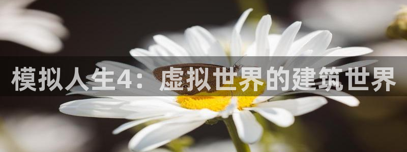 意昂3娱乐是那个系列的台子：模拟人生4：虚拟世界的建筑世界