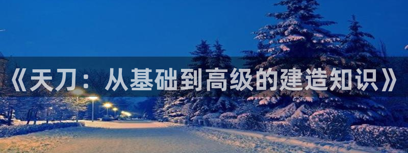 意昂体育3平台APP：《天刀：从基础到高级的建造知识》