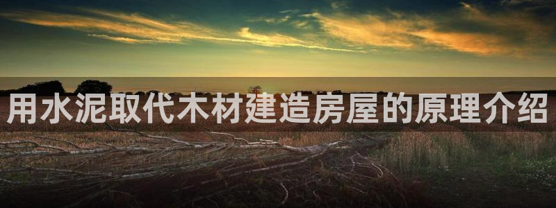 意昂3娱乐平台：用水泥取代木材建造房屋的原理介绍