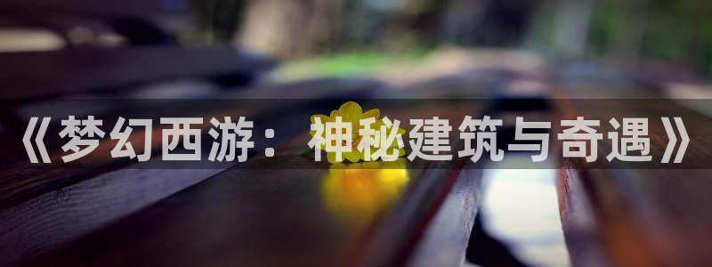 意昂3神州：《梦幻西游：神秘建筑与奇遇》